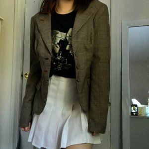 vintage bebe plaid blazer